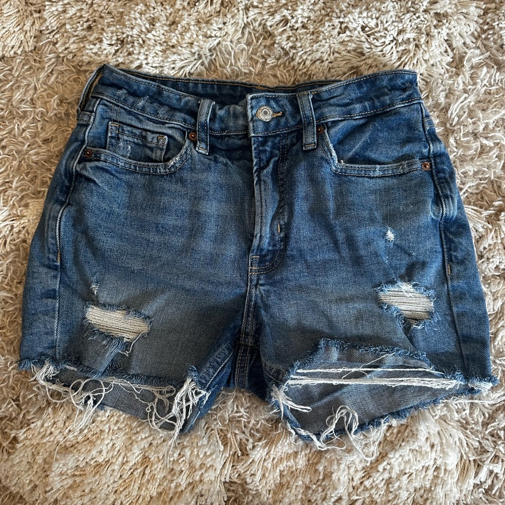 Old Navy OG High Rise Denim Distressed Women's Shorts